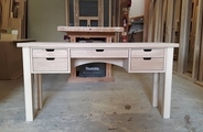 Oak desk with handmade dovetailed drawers no2