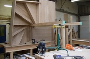 Solid oak staircase